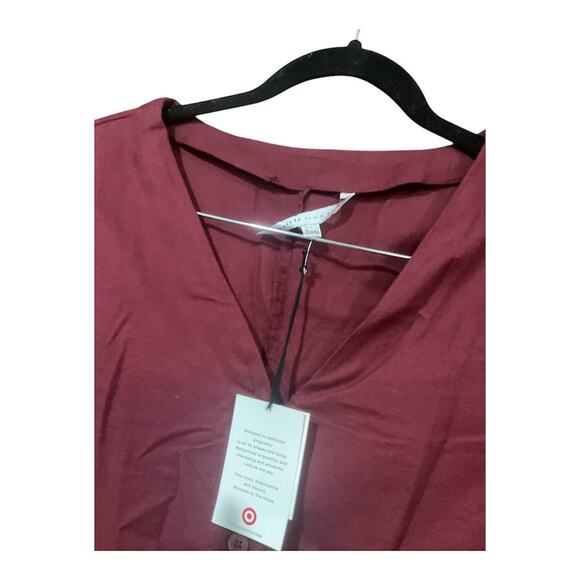 The Nines By Hatch Jumpsuit Women Large Maroon NWT - Picture 3 of 4